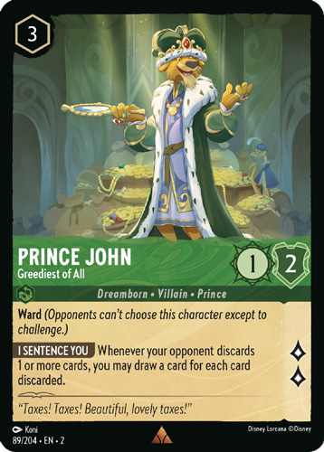Prince John Greediest of All